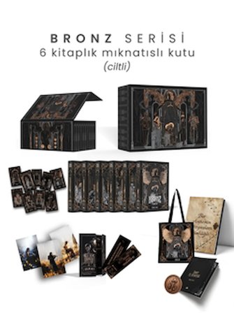 Bronz Serisi 6 Kitaplık Mıknatıslı Kutu