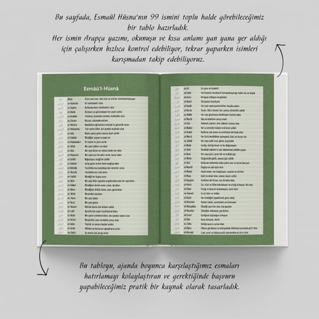 Esmaül Hüsna Ajandası - Elit Seri - Paye