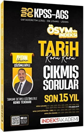 2026 KPSS MEB AGS Tarih ÖSYM nin İndeksi Konu Konu Çıkmış Sorular Son 15 Yıl İndeks Akademi
