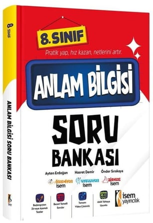 8. Sınıf Anlam Bilgisi Soru Bankası İsem Yayınları