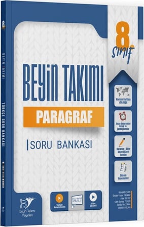 8. Sınıf Paragraf Soru Bankası Beyin Takımı Yayınları