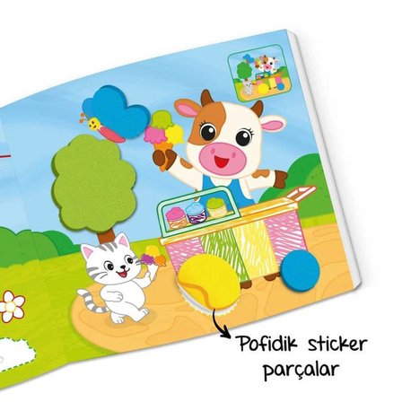 Yükselen Zeka Pofidik Sticker Kitabım - İlk Yumuşacık Sticker Kitabı
