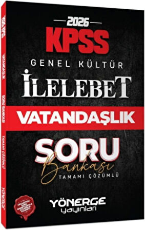 2026 KPSS Vatandaşlık İlelebet Soru Bankası Yönerge Yayınları