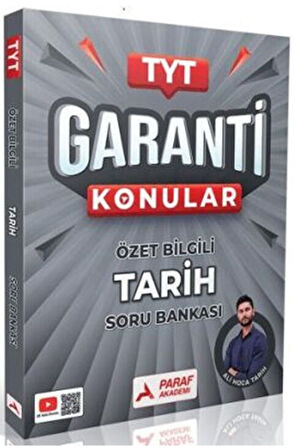 Paraf Yayınları TYT Tarih Garanti Konular Özel Bilgili Soru Bankası