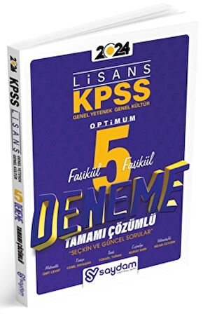 KPSS Lisans Genel Yenek Genel Kültür 5'li Çözümlü Deneme Seti (10 Fasikül)