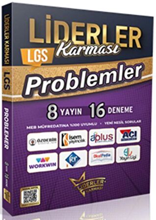 8. Sınıf LGS Problemler Denemeleri 8 Yayın 16 Deneme Liderler Karması