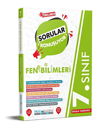 7. Sınıf Fen Bilimleri Sorular Konuşuyor Soru Bankası  Pruva Akademi