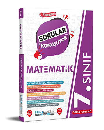 7. Sınıf Matematik Sorular Konuşuyor Soru Bankası Pruva Akademi