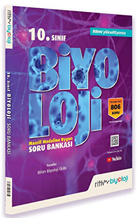 Ritim 10. Sınıf Biyoloji Soru Bankası Çözümlü Ritim Yayınları