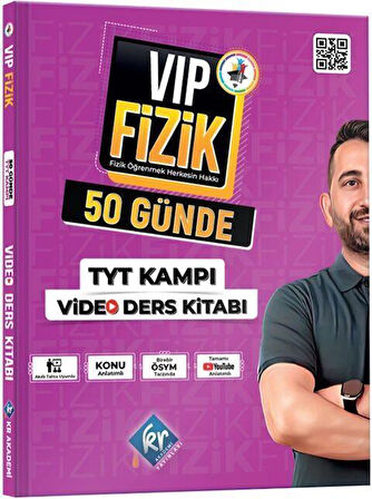 TYT Fizik VİP Video Ders Kitabı KR Akademi