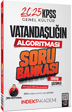 İndeks 2025 KPSS Vatandaşlık Vatandaşlığın Algoritması Soru Bankası Çözümlü - Emrah Vahap İndeks