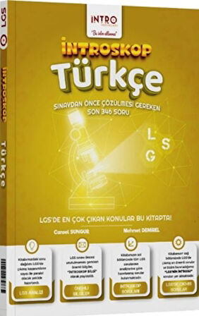 İntro Yayınları 8. Sınıf LGS Türkçe İntroskop Soru Bankası