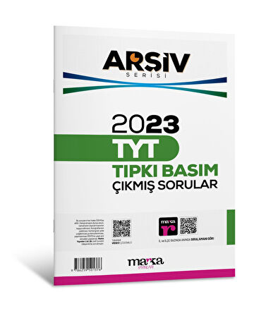 2023 TYT ARŞİV SERİSİ Tıpkı Basım Çıkmış Sorular Tamamı Video Çözümlü Marka Yayınları