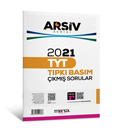 2021 TYT ARŞİV SERİSİ Tıpkı Basım Çıkmış Sorular Tamamı Video Çözümlü Marka Yayınları