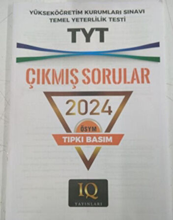 Tıpkı Basım TYT OSYM Çıkmış Sorular 2024