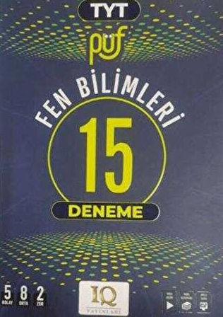 IQ Yayınları TYT Fen Bilimleri Püf 15 Deneme