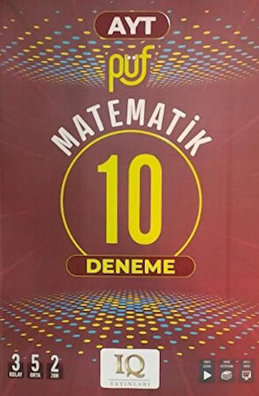 IQ Yayınları AYT Matematik Püf 10 Branş Denemesi