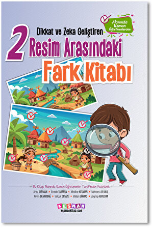 Dikkat ve Zeka Geliştiren İki Resim Arasındaki Fark Kitabı