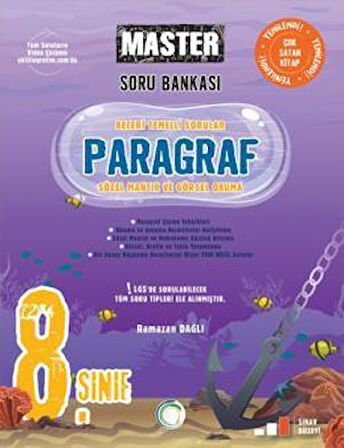 Okyanus Yayınları 8.Sınıf Master Paragraf Soru Bankası 