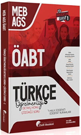 ÖABT MEB AGS Türkçe 1. Kitap Halk Edebiyatı Edebiyat Kuramları Konu Anl Soru Bankası Özdil Akademi