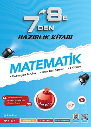Nartest Yayınevi 7 Den 8 E Matematik Hazırlık Kitabı