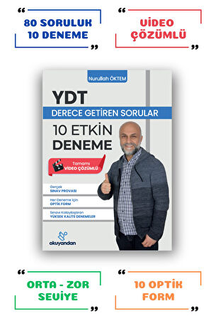 YDT - Derece Getiren 10 Etkin Deneme - Nurullah ÖKTEM