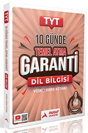 Paraf Akademi TYT Dil Bilgisi 10 Günde Temel Atma