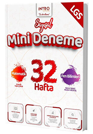 8. Sınıf LGS Sayısal 32 Hafta Mini Deneme İntro Yayınları
