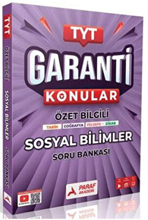 Paraf Yayınları TYT Sosyal Bilimler Garanti Soru Bankası