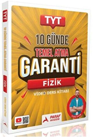 Paraf Yayınları TYT 10 Günde Temel Atma Garanti Fizik Video Ders Kitabı