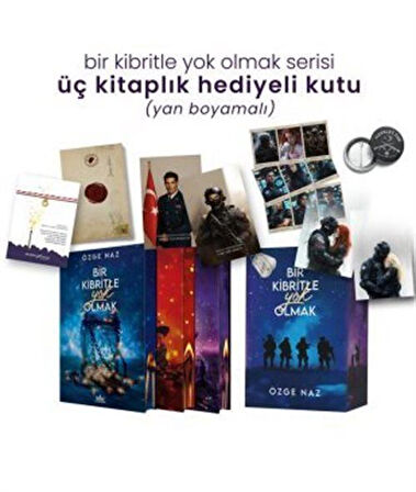 Bir Kibritle Yok Olmak Serisi Üç Kitaplık Yan Boyamalı Hediyeli Kutu / Özge Naz