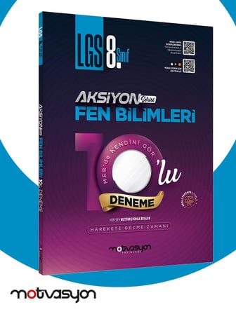 Motivasyon LGS 8. Sınıf Aksiyon Fen Bilimleri 10'lu Genel Deneme