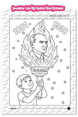 Gazi Mustafa Kemal Atatürk Boyama Kitabı
