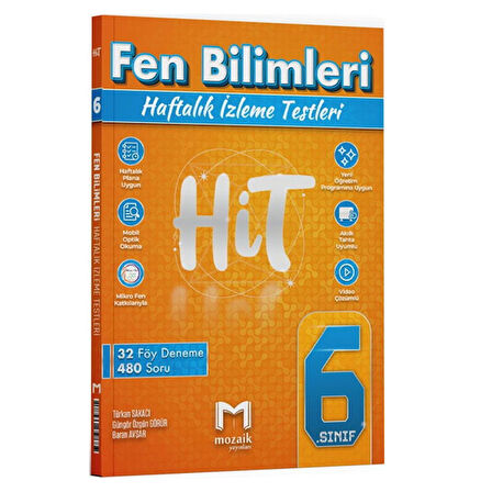 6. Sınıf Fen Bilimleri HİT Deneme Sınavı Mozaik Yayınları