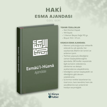Esmaül Hüsna Ajandası - Özel Seri - Haki
