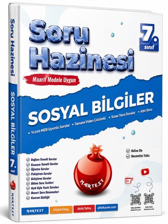 Nartest Yayınları 7. Sınıf Sosyal Bilgiler Soru Hazinesi Yeni Müfredat