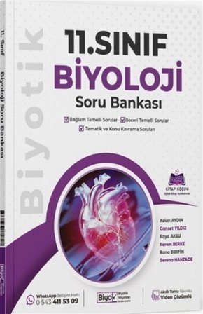 11. Sınıf Biyoloji Soru Bankası / Aslan Aydın