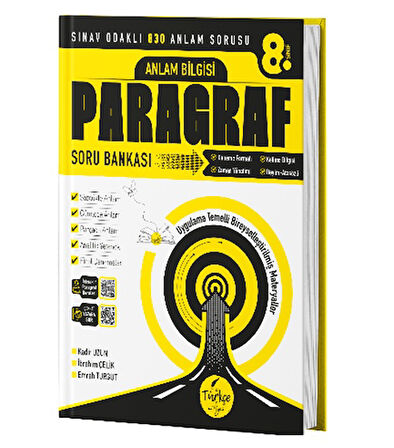 Türkçe Atölyesi 8.Sınıf Paragraf Soru Bankası