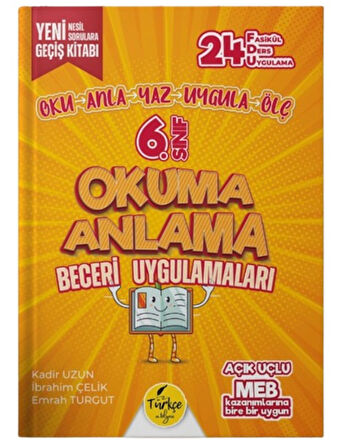 Türkçe Atölyesi 6.Sınıf Okuma Anlama Beceri Uygulamaları Fasikül