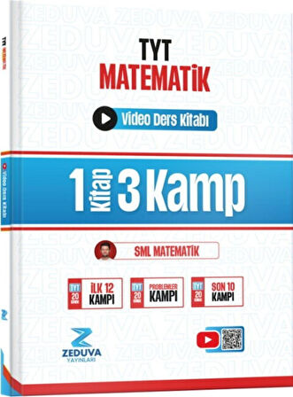 Zeduva Yayınları SML Matematik TYT Matematik 1 Kitap 3 Kamp Video Ders Kitabı