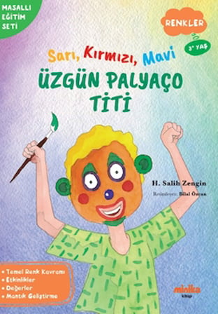 Sarı, Kırmızı, Mavi Üzgün Palyaço Titi
