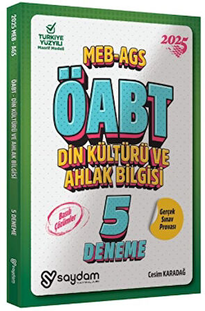 ÖABT Din Kültürü ve Ahlak Bilgisi 5'li Deneme Basılı Çözümlü