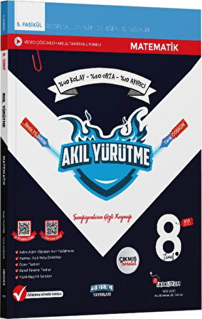 8. Sınıf Doğrusal Denklemler Eğim Eşitsizlikler 5. Fasikül Akıl Yürütme Yayınları