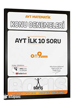 BARIŞ AYT İLK 10 SORU KONU DENEMELERİ