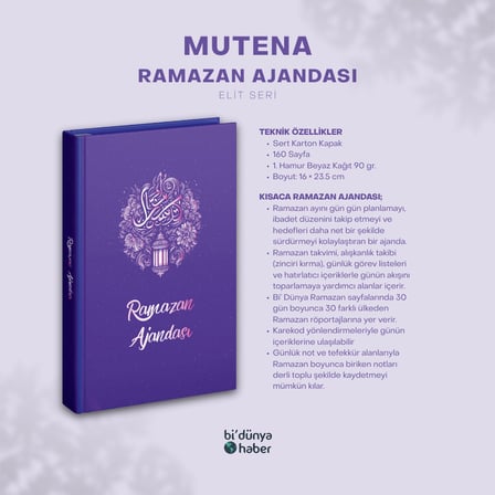 Ramazan Ajandası - Elit Seri - Mutena
