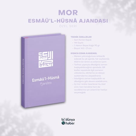 Esmaül Hüsna Ajandası - Özel Seri - Mor