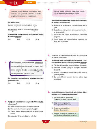 Motivasyon 8. Sınıf Türkçe Soru Bankası