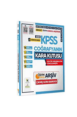 2025 KPSS COĞRAFYANIN Kara Kutusu ÖSYM Çıkmış Soru Havuzu Bankası Konu Özetli Video/PDF Çözümlü