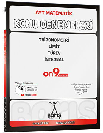 Barış Yayınları 2025 Ayt Matematik Trigonometri Limit Türev İntegral Konu Denemeleri