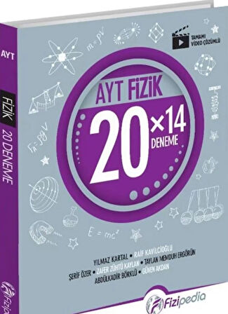 Fizipedia Yayınları AYT Fizik 20 x 14 Deneme
